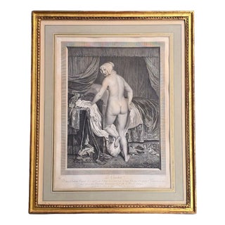 Jacob Van Loo, Bedtime, 1800s, Glass, Wood and Paper For Sale