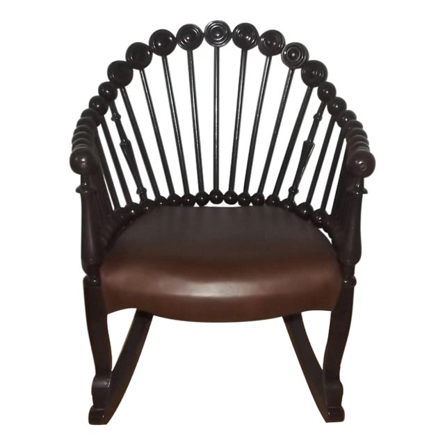Antique "Lollipop" Rocking Chair Attributed to George Hunzinger For Sale