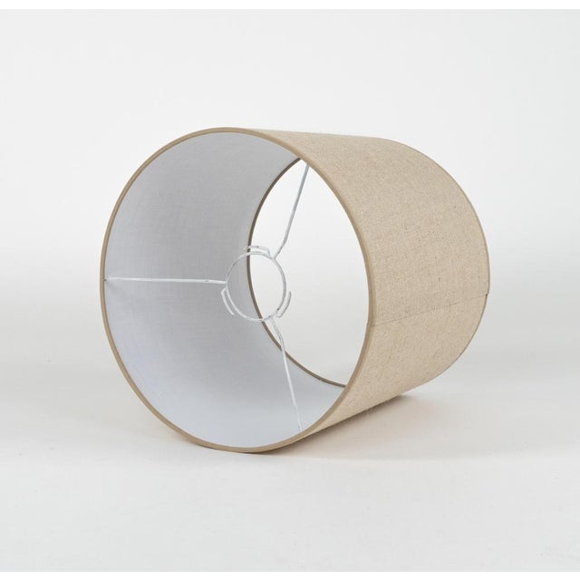 Mid-Century Mod. A/1 Table Lamp in Brass, Wood & Fabric from Sciolari, Italy, 1960s For Sale - Image 14 of 15