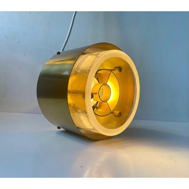 Mid-Century Modern Mid-Century Nautical Princess Margrethe Pendant Lamp by Kay Kørbing for Lyfa, 1960s For Sale - Image 3 of 10