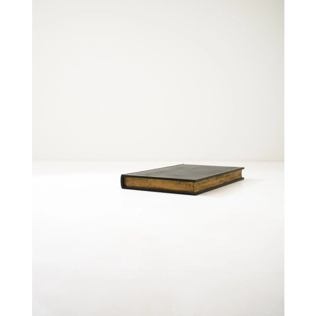Vintage Wooden Book-Shaped Box For Sale - Image 9 of 13
