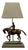 Classic English Bronze Horseman Table Lamp For Sale