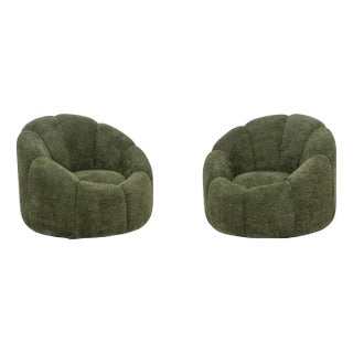 Set of Vintage Chairs in Tulle Fabric For Sale