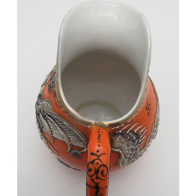 Antique Japanese Dragonware Moriage Dragon Creamer/Pitcher For Sale In Dallas - Image 6 of 15
