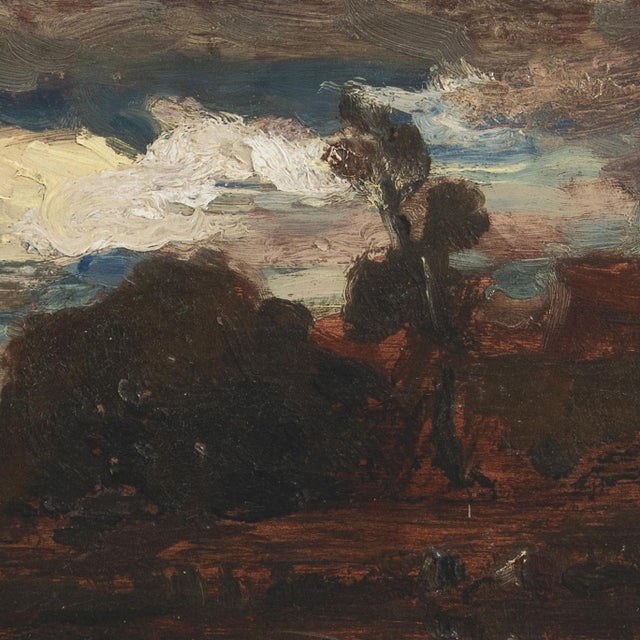 Late 19th Century 'River Landscape' by Charles Walter Stetson, 1886, American Barbizon School, Providence Art Club Founder For Sale - Image 5 of 10