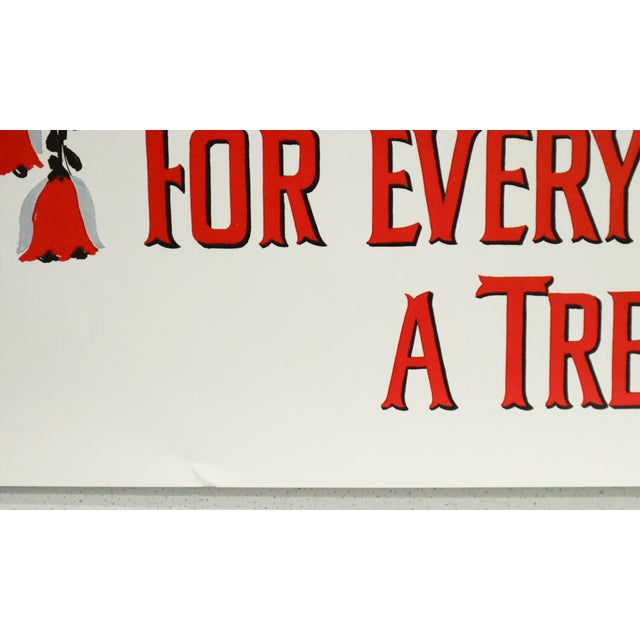 1986 Danish Poster - Bjorn Wiinblad - For Every Child a Tree For Sale - Image 4 of 5