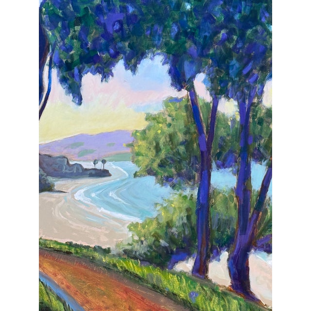 Large Expressionist California Landscape Oil on Canvas Hartman For Sale - Image 4 of 7
