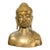 Buddha Bust Brass/Bronze Silvered Nepal Tibet Yoga Meditation Decor 6.75" For Sale