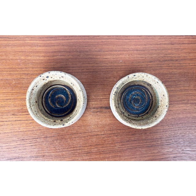 Mid-Century Modern Danish Studio Pottery Bowls by Tue Poulsen for Tue Keramik, 1960s, Set of 2, in Very Good conditions....