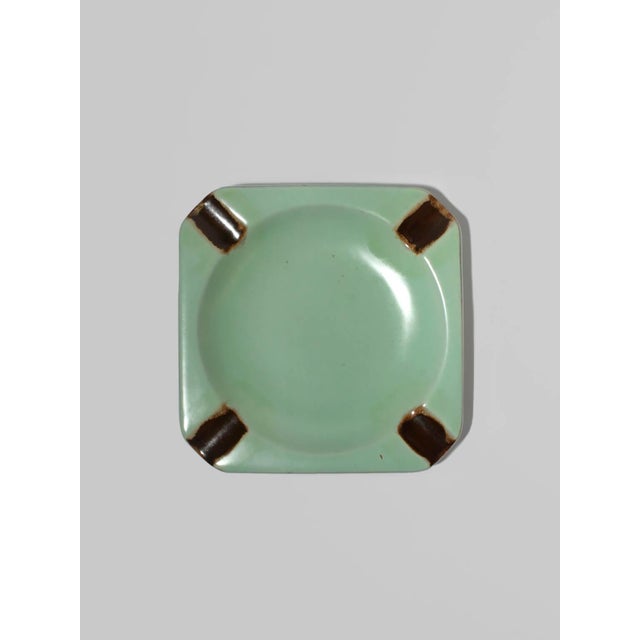 Art Deco Mint-Green Ceramic Ashtray by Harald Östergren for Upsala-Ekeby, 1930s For Sale - Image 6 of 6