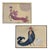 Hugo di Peina, Cabaret Style Figures, Mixed Media Paintings, 1920s-1940s, Set of 2 For Sale
