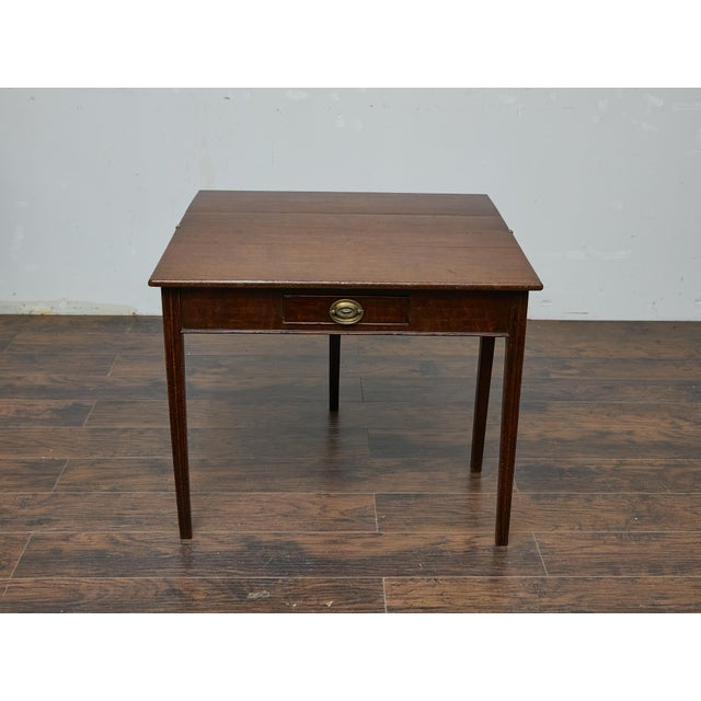 Brown Georgian English Oak Lift-Top Table, Circa 1800 – Versatile Antique Desk For Sale - Image 8 of 12