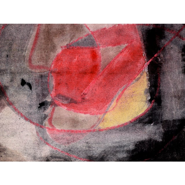 Abstract Portrait of Magellan in Profile in Acrylic on Paper by Ricardo De Silva For Sale - Image 3 of 6