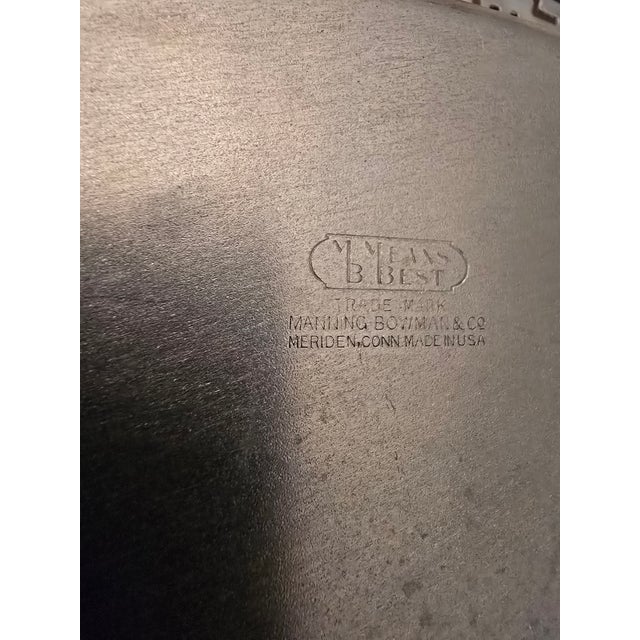 Mid Century Modern Greek Key Designer Bar Tray For Sale - Image 4 of 7