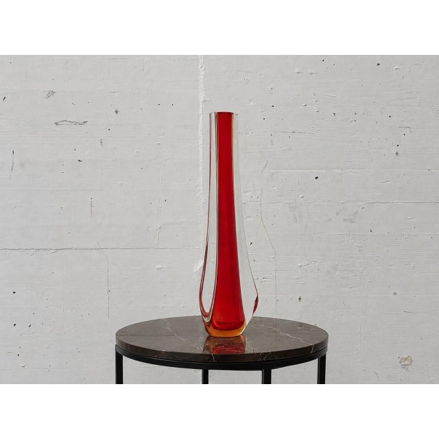 Sommerso Murano Glass Vase by Flavio Poli for Seguso Vetri d'Arte, 1950s For Sale - Image 11 of 12