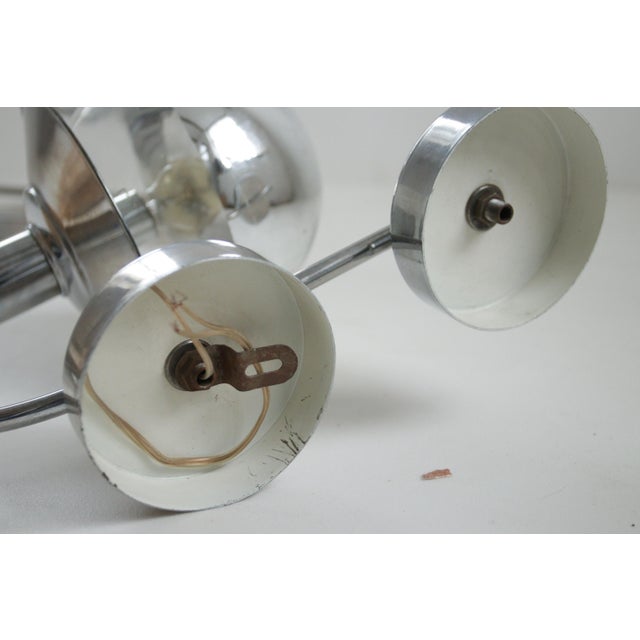Mid-Century European Chrome Wall Sconces with Mirrored Globe Shades, 1960, Set of 2 For Sale - Image 6 of 15