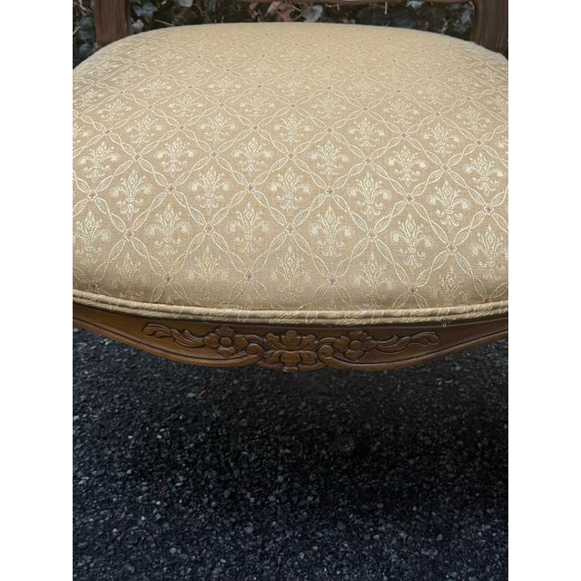 1980s Late 20th Century Louis XV Fauteuil Carved Armchairs - A Pair For Sale - Image 5 of 11