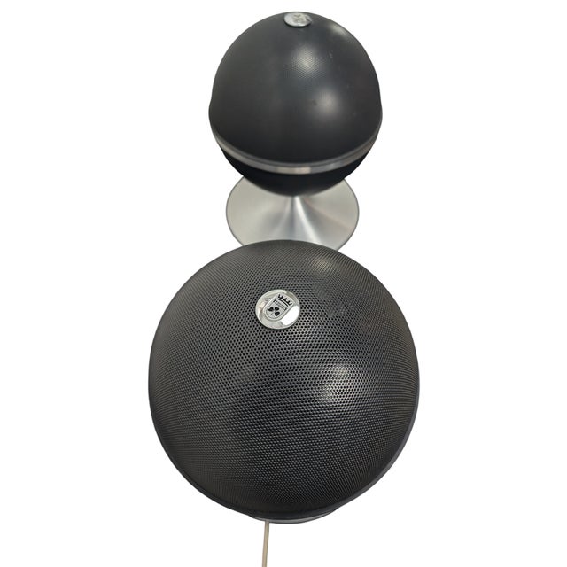 These rare spherical speakers represent the pinnacle of 1970s German design and engineering. Featuring the iconic...