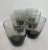 1970s Scandinavian style, balloon shaped, smoky grey, double old fashioned glasses. Wonderful, heavy and stylish glasses...