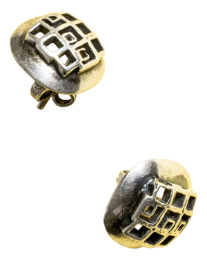 Mid-Century Silver Earrings by Liisa Vitali, 1970s, Set of 2