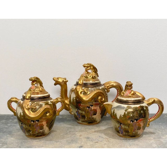 Circa 1880 Satsuma Tea Set, Japan For Sale - Image 11 of 11