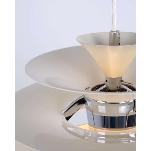 Louis Poulsen Model PH Snowball Pendant by Poul Henningsen for Louis Poulsen, 1980s For Sale - Image 4 of 12