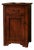 Rustic Walnut Bedside Cabinet, 1980s For Sale
