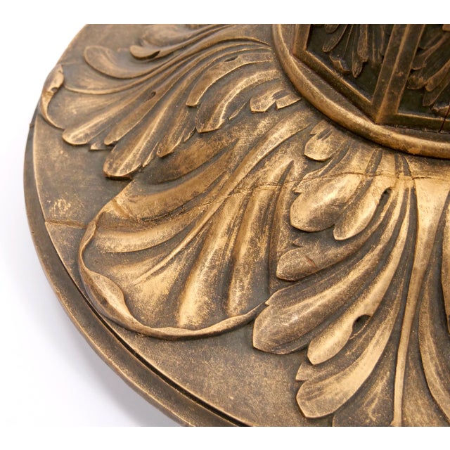 Gilt-Bronze & Carved Wood Floor Lamp, Made in Italy, Mid-to-Late 19th Century For Sale - Image 10 of 16