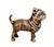 Brass Antique Brass Finish Metal Pug Dog Sculpture For Sale - Image 8 of 10