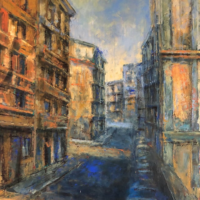 2000 - 2009 2005 "Napoli" Impressionist Oil Painting by Martin Rwinyj For Sale - Image 5 of 9