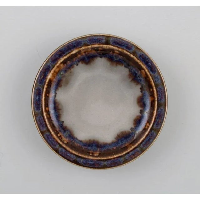 Bing & Grøndahl Mexico dinner service. Four butter pads in glazed stoneware. Model number 332. Danish design, 1970s /...