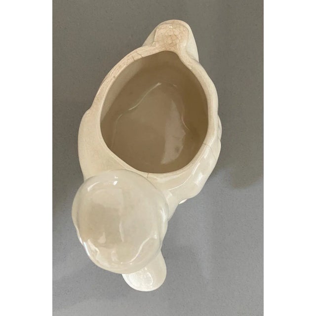 Shabby Chic Small Antique Early 20th Century Ceramic Duck Dish Made in Usa For Sale - Image 3 of 9