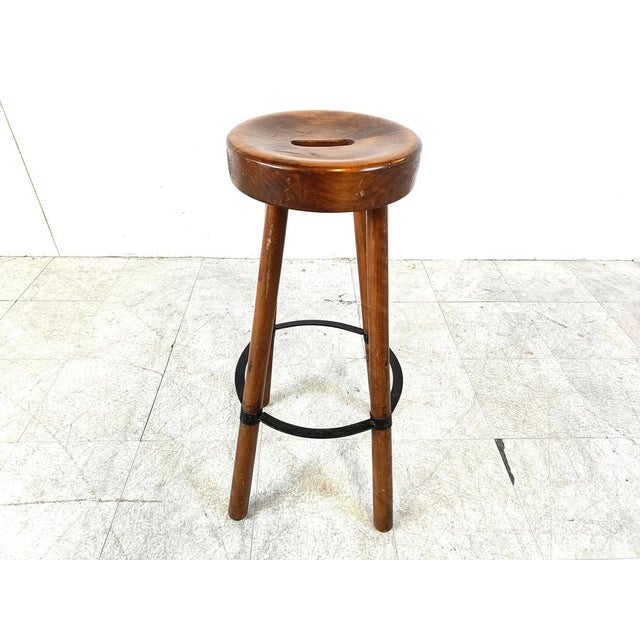 Brutalist Bar Stool, 1960s For Sale - Image 4 of 11