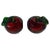 Italian Pair of 1930s Italian Art Glass Apples Bookends For Sale - Image 3 of 4