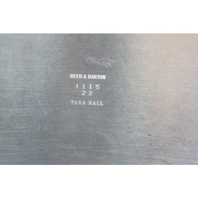 Mid 20th Century Reed & Barton Tara Hall & Wm Rogers Silverplate Handled Serving Trays Platters For Sale - Image 15 of 16