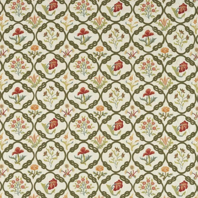 Morris & Co Mays Coverlet Fabric in Twining Vine - a Sample For Sale