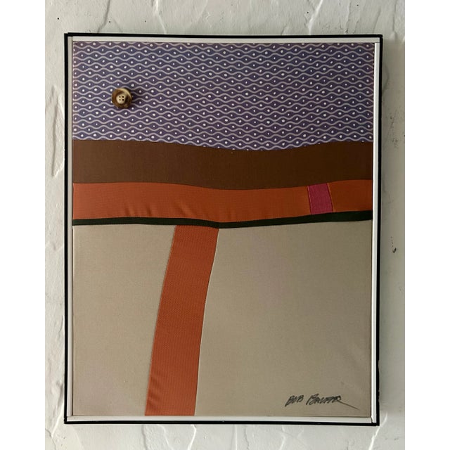 "Big Chance". Dyed and Stretched Fabric Over Frame, Signed by Artist For Sale - Image 9 of 9