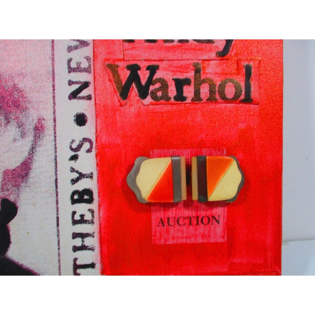 Realism Fashion Portrait Andy Warhol Series by Hedy Klineman 1989 For Sale - Image 3 of 7