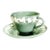 Wedgwood Cream on Celadon Shell Edge Cup & Saucer Set For Sale