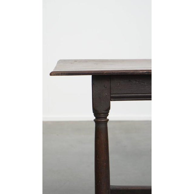 Brown Large Antique English Side Table For Sale - Image 8 of 14