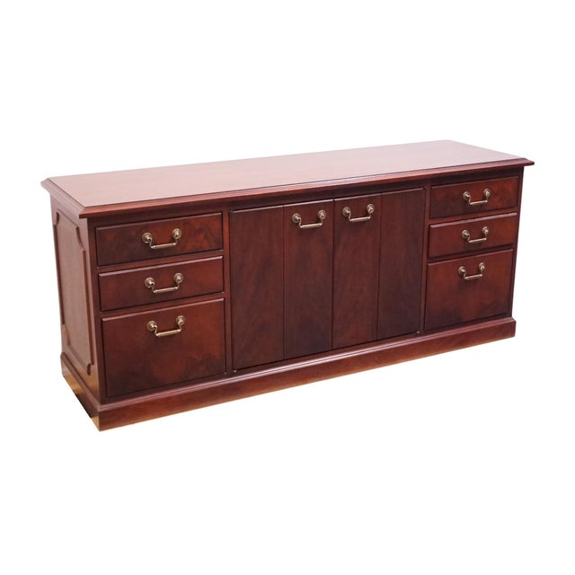 Kimball Kimball Furniture Solid Mahogany Traditional Style 72" Office Credenza For Sale - Image 4 of 12