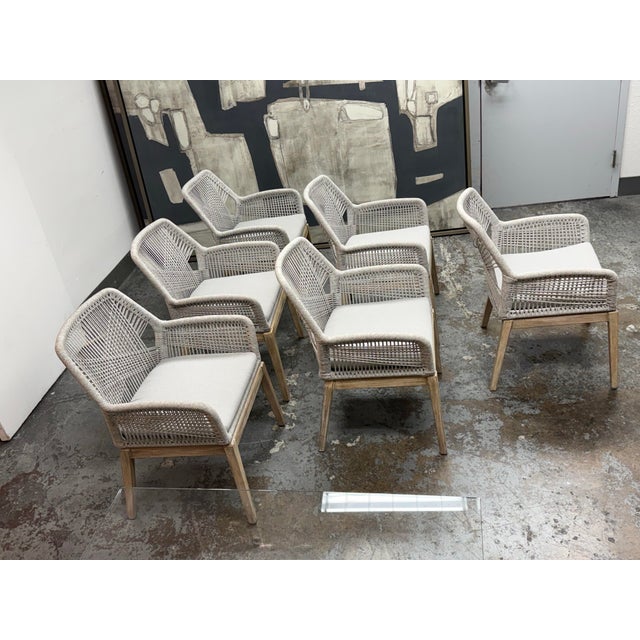 Essentials for Living Loom Armchairs, Set of Six For Sale - Image 4 of 12
