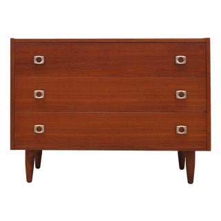 Vintage Danish Teak Chest of Drawers, 1970s For Sale