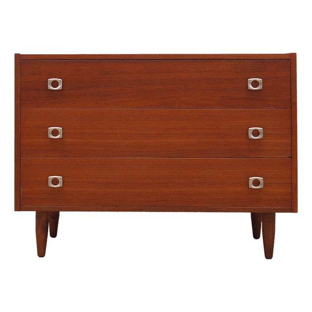 Vintage Danish Teak Chest of Drawers, 1970s For Sale