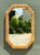 Mid-Century Modern Vintage Octagonal Rattan Wrapped Wall Mirror For Sale - Image 3 of 14