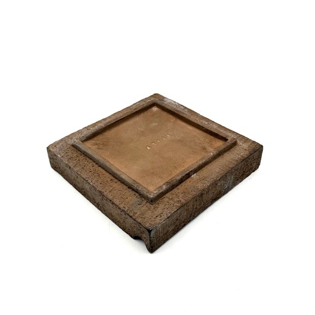 Orange Mid-Century Space Age Ceramic Ashtray, Aldo Londi Bitossi Italy 1970s For Sale - Image 8 of 17