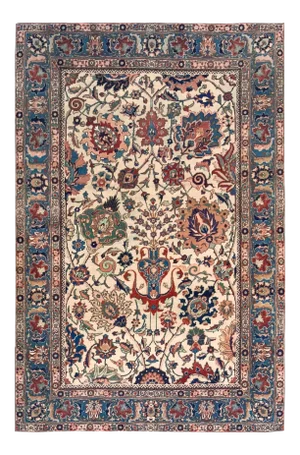 18th Century Handwoven Wool Persian Tabriz Rug