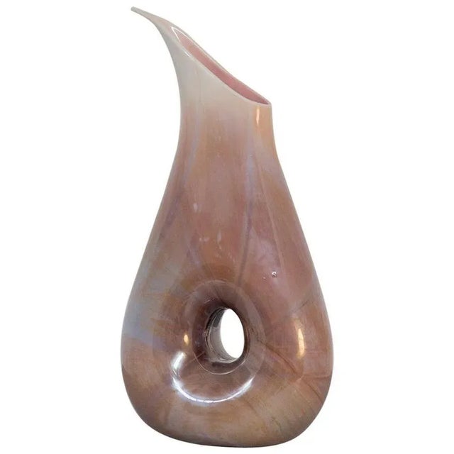 Glass Italian Chalcedony Vase by Aureliano Toso for Dino Martens, 1950s For Sale - Image 7 of 7