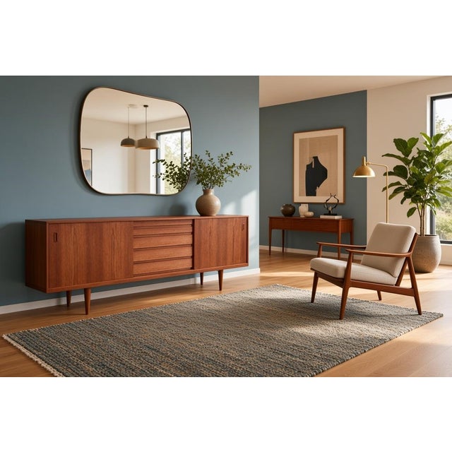 Danish Teak Sideboard with Sliding Doors, 1960s For Sale - Image 18 of 18