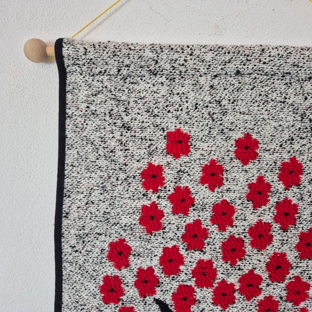 Handwoven Wool Wall Tapestry by Finnvilla Oy, Finland, 1990s For Sale - Image 6 of 8